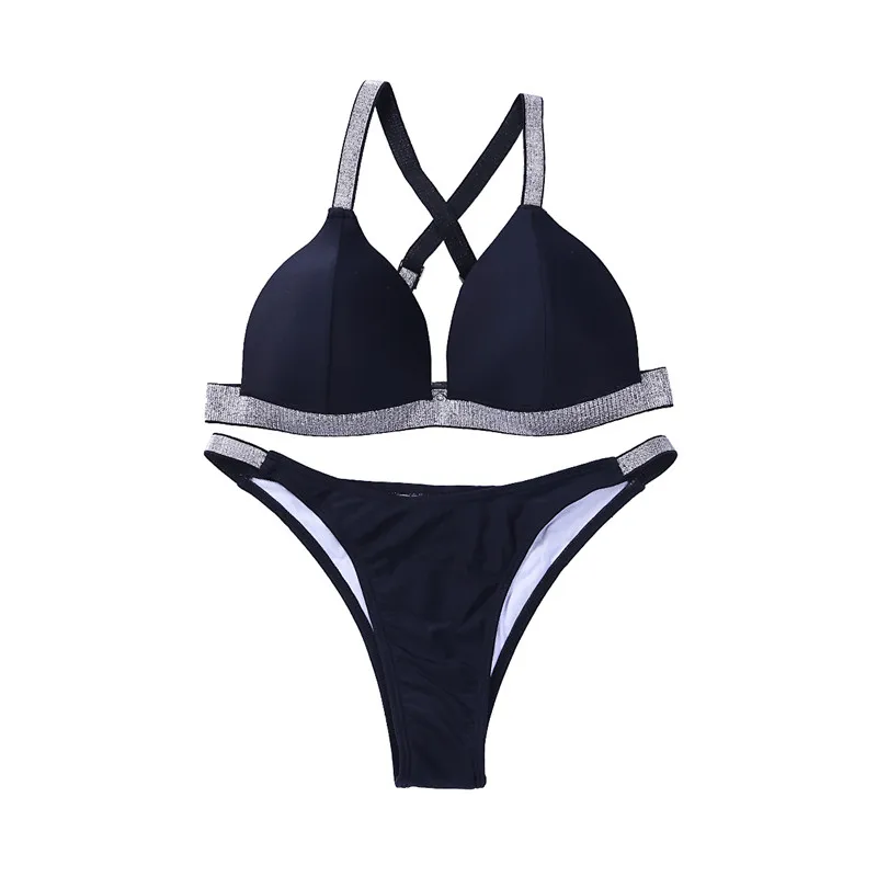 2 шт. женские комплекты бикини с мягкими чашечками|Комплекты нижнего белья| |