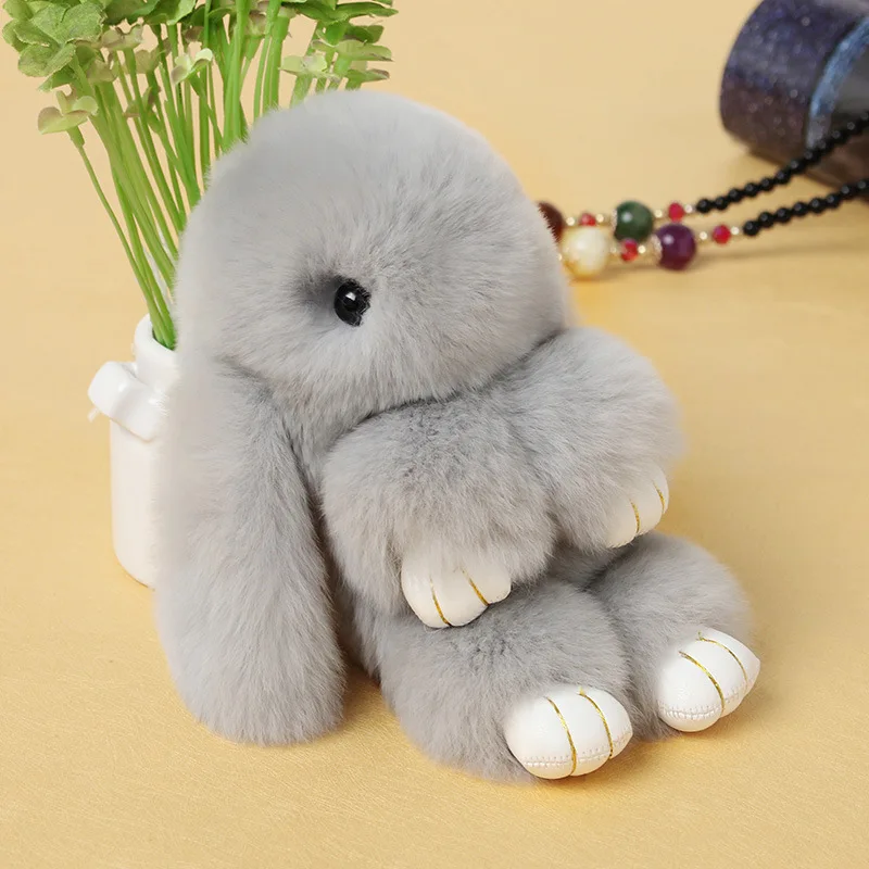 Брелок для ключей из меха Рекс Мягкий Кролик милый мини кролик|rabbit plush toy|plush toysrabbit