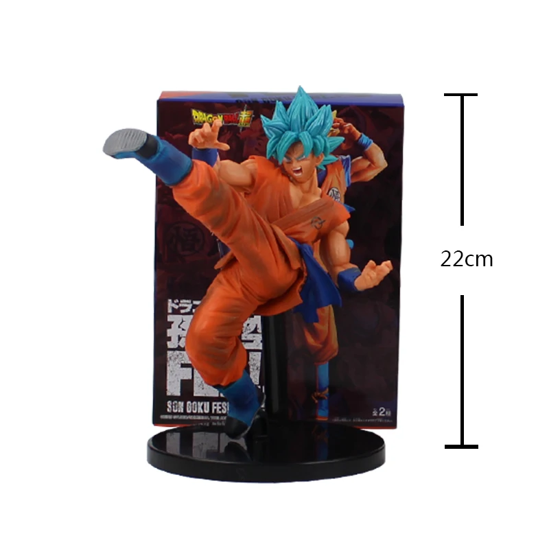 20 стилей Dragon Ball Z Супер Saiyan fe сын Goku vegeta воины прыгали 50th черный Scultures золотистым фигурка из ПВХ фигурка игрушки - Цвет: Style 7 with box