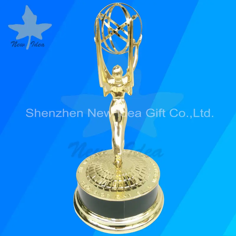 Реальный 1:1 металлический Эмми трофей Прямая поставка с фабрики наград