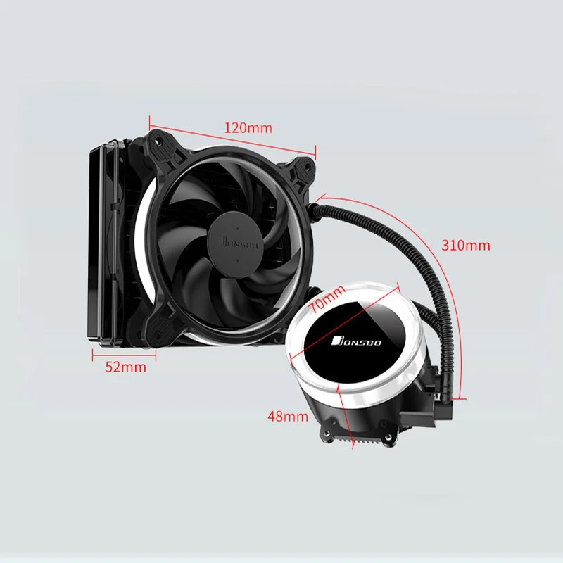 JONSBO RGB водяного охлаждения PC радиатор воды Cooler120/240 мм ШИМ Комплект радиатора TW2