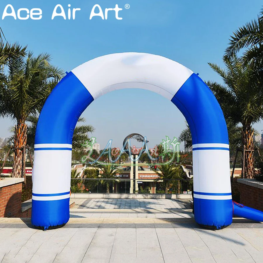 

Customized 3.5m W promotional inflatable Curved arches,circular Entrance with logo for opening celebrations