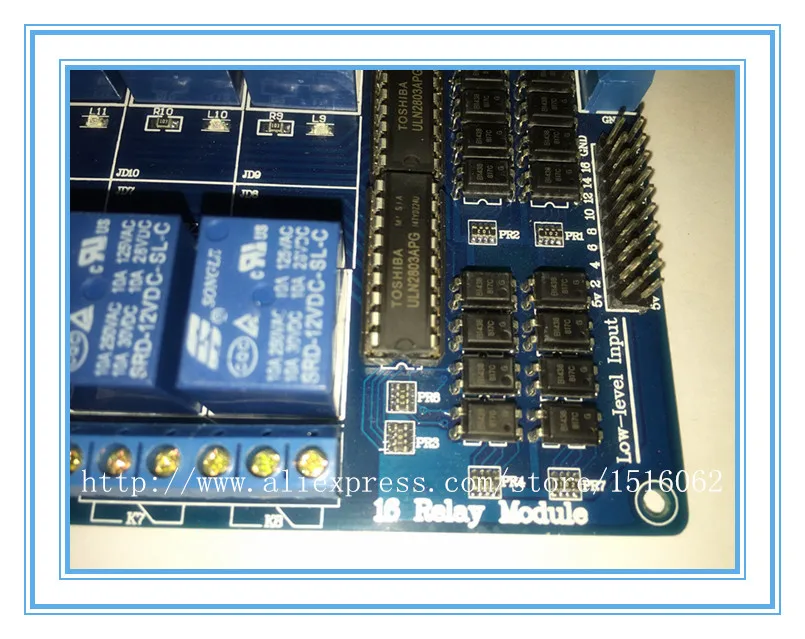 Новый 16-канальный 12 В релейный модуль для Arduino DSP AVR PIC ARM UNO Mega 2560 R3 atmel atmega 1280 (синий) |