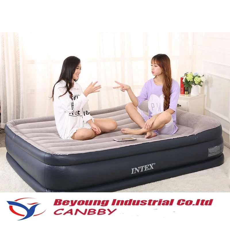Intex Роскошная подушка для отдыха, надувная кровать королевского размера со встроенным электрическим насосом