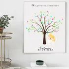 HAOCHU Картина на холсте со сканером отпечатков пальцев на заказ