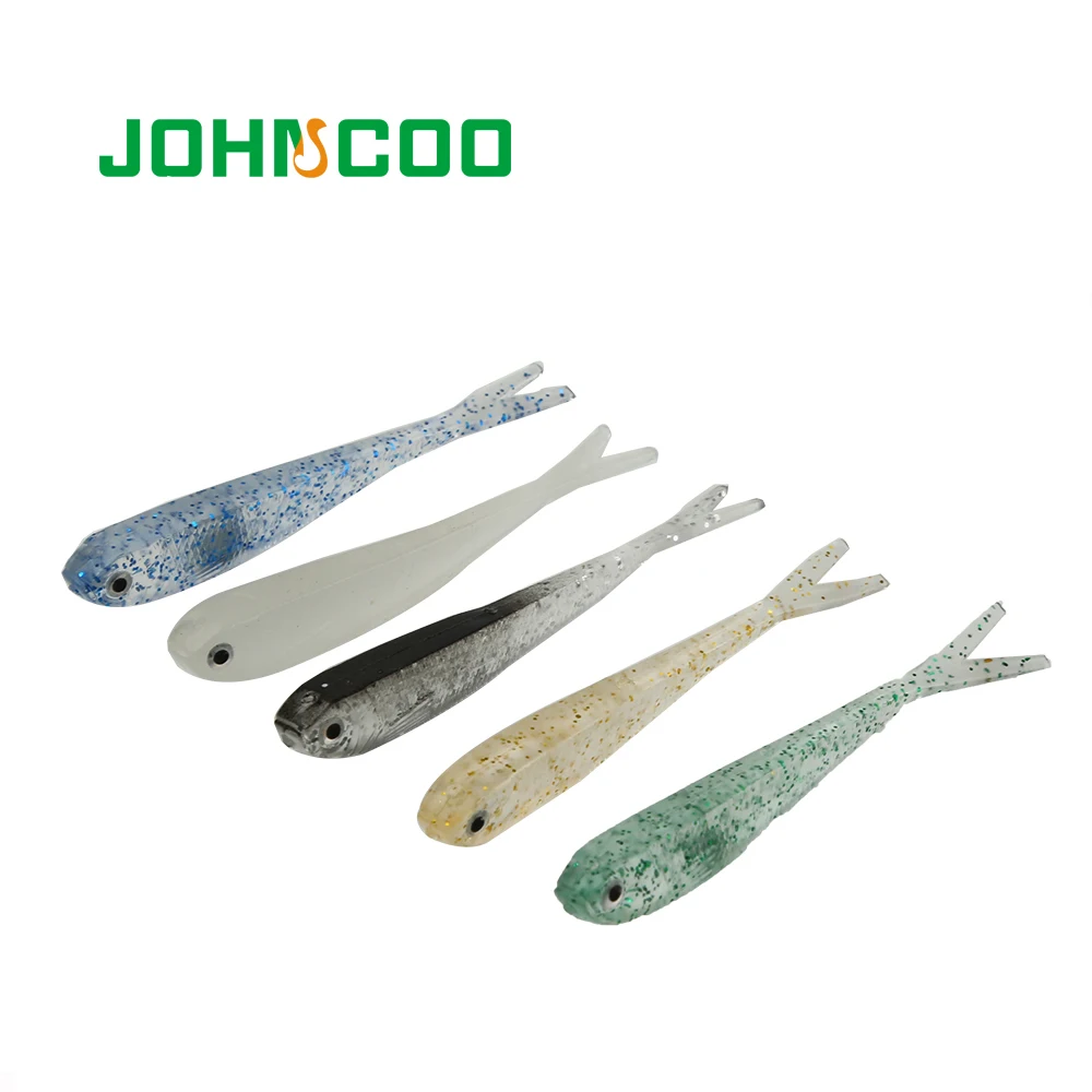 JOHNCOO 2018 Новая мягкая рыболовная приманка 15 шт. 7 5 см 2 1 г силиконовая для плаванья
