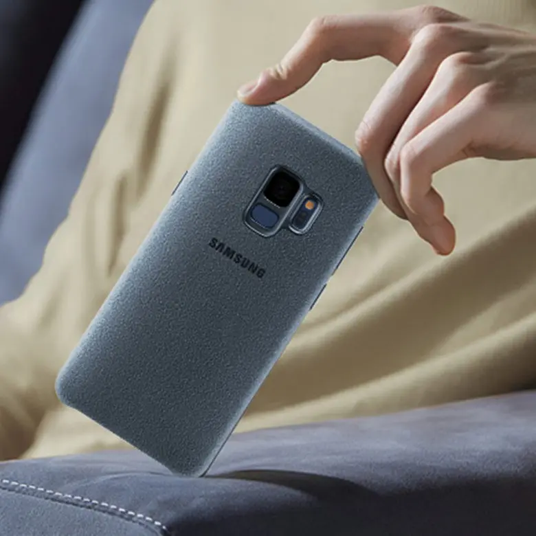 Оригинальные Подлинная samsung Алькантара Роскошный кожаный чехол для Galaxy S9 плюс +