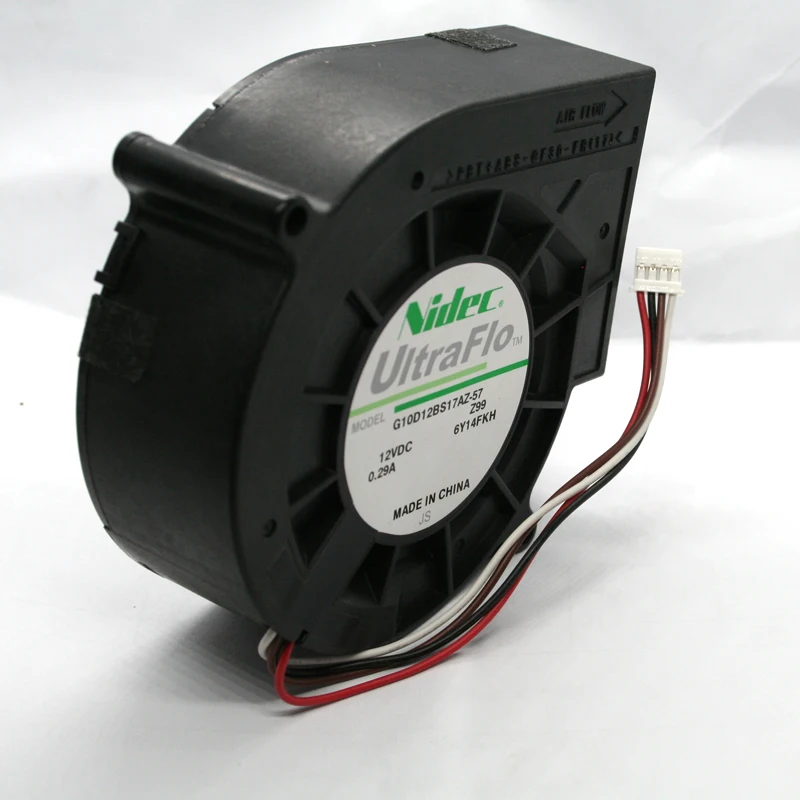 4-проводной Турбовентилятор для NIDEC Original G10D12BS17AZ-57 12V 0.29A 9733