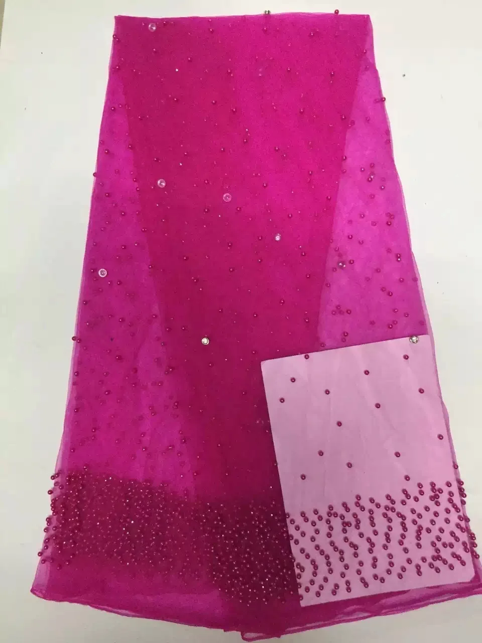 

Free shipping !!New coming KDB1006C tulle net lace fabric with beads and stones elegant design for dress,French lace fabric