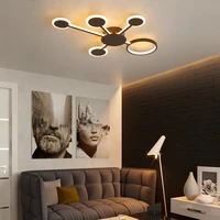 new creative postmodern led chandelier light for bed room living room whitebrown ceiling chandelier lighting lamparas de techo