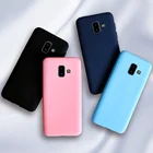 Матовый чехол для Samsung Galaxy J6 Plus 2018, мягкий силиконовый чехол карамельных цветов для Samsung J6 2018, J6Plus J 6 + J610, чехлы