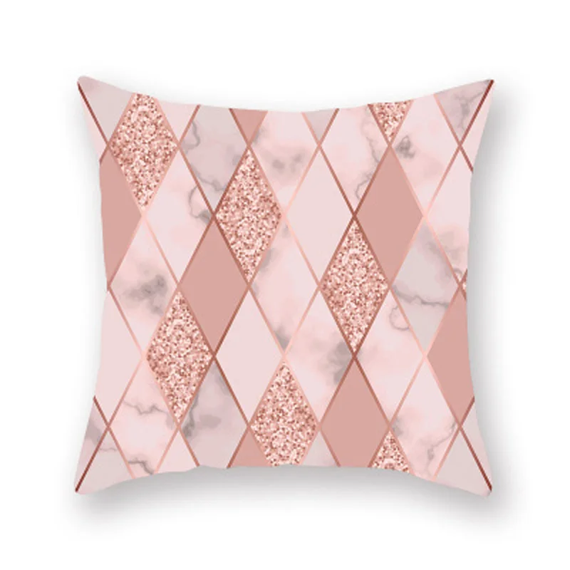 Цифровая печать мраморная Геометрическая наволочка диван кровать в машине