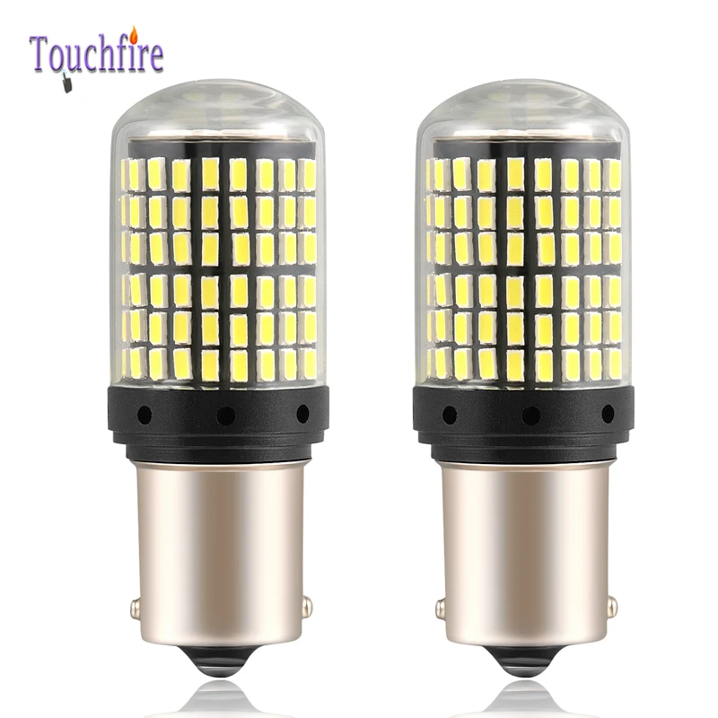 Лампы 1156 P21W BA15S PY21W BAU15S BAY15D T20 Canbus 2 шт. 3014 144SMD лампы заднего тормоза светильник