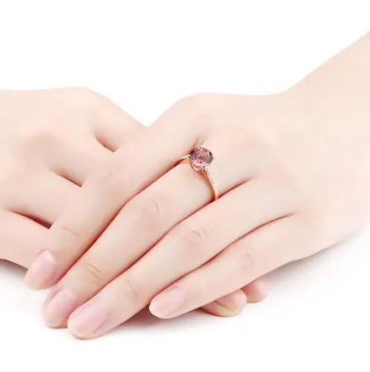 Fashion Cubic zirconia White Wedding Band Round Red 3A CZ Ring for Women Engagement Jewelry Accessories Female Rings | Украшения и