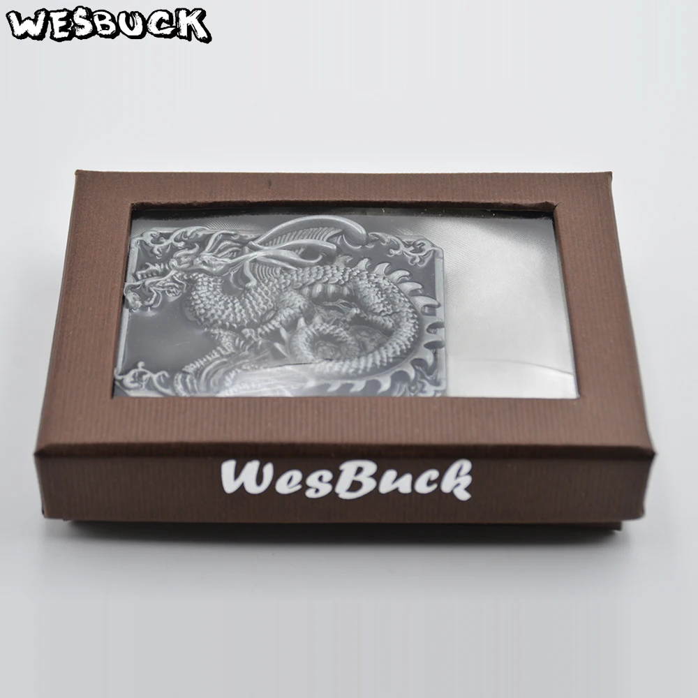 Wesbuck Brand Высокое качество 3D пояс с драконом Пряжка для 4 см Ширина ремня