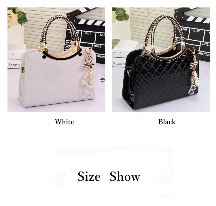 Сумки для женщин Милая модная сумка bolsa feminina брендовая дизайнерская PU Сумка через плечо женская сумка-мессенджер на цепочке клетчатая белая сумка