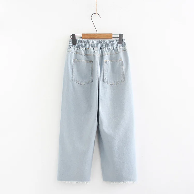 2019 Плюс Размер повседневные джинсы Весенняя женская одежда модные свободные