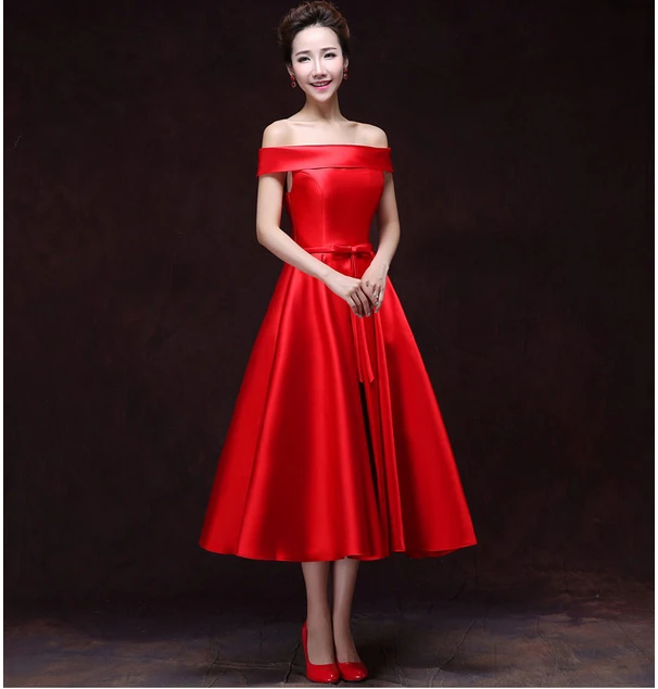 Платье для подружки невесты длиной ниже колена платье модель 2020 темно синее