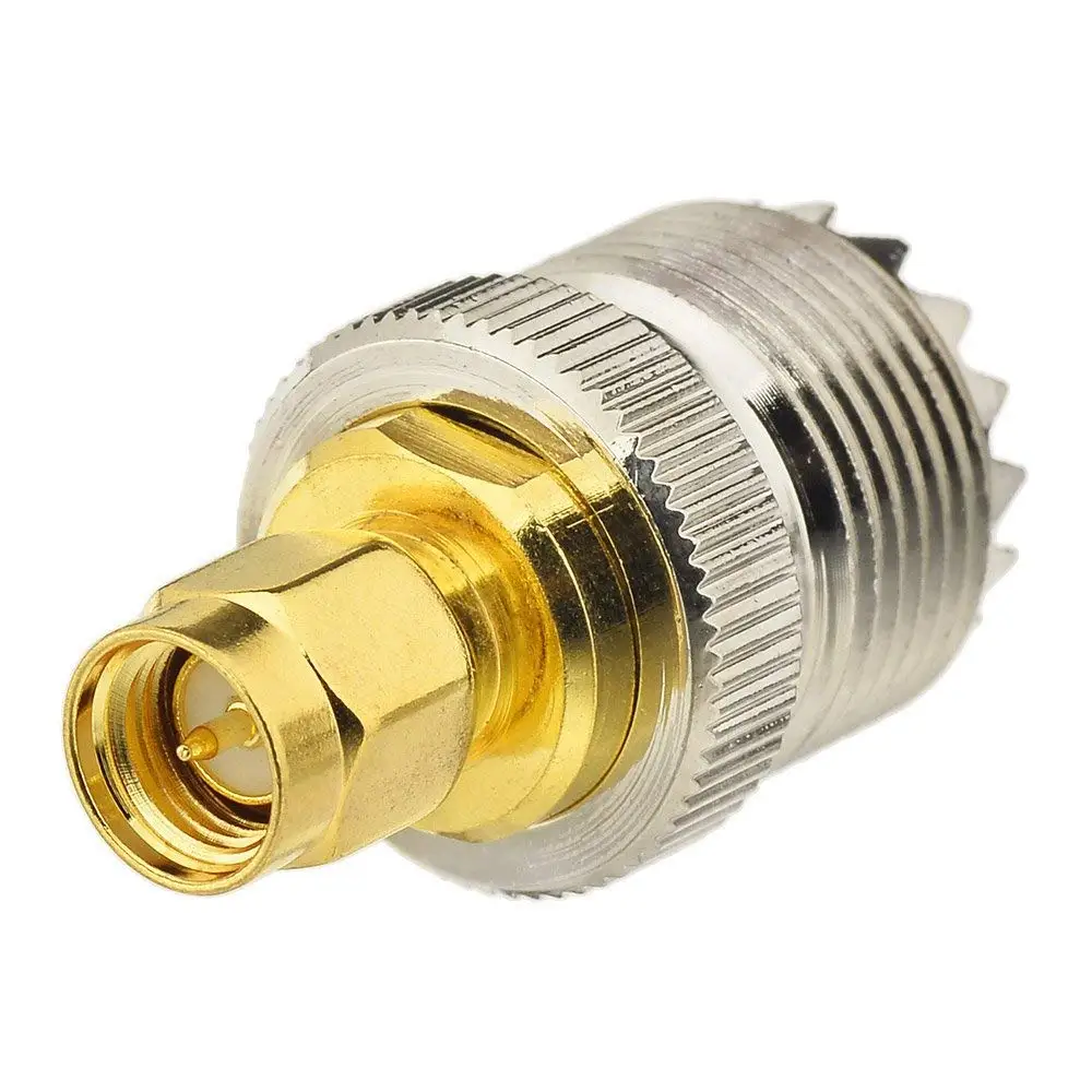 2 шт UHF Женский на SMA мужской радиочастотный коаксиальный адаптер УВЧ