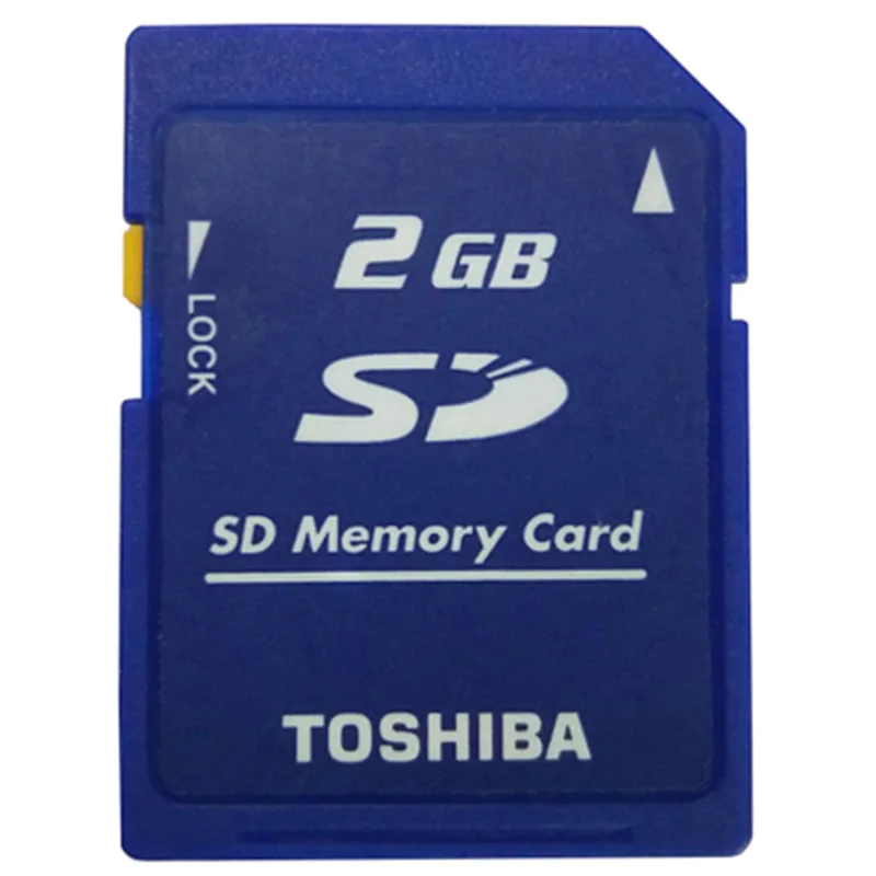 Оптовая цена 10 шт./лот Toshiba 2GB класс 2 sd-карта карта карт SD памяти и замок Memoria