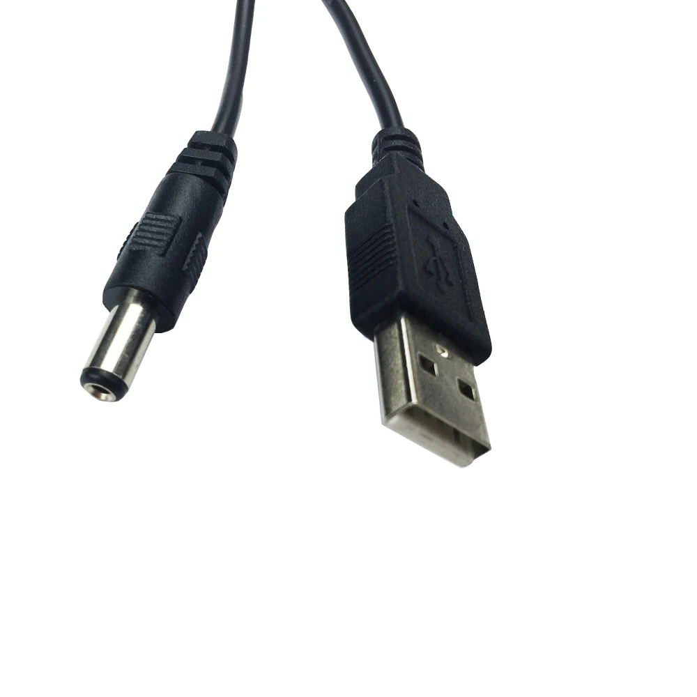 USB кабель постоянного тока для зарядного устройства 5.5X2.1mm баррель Джек Кабель
