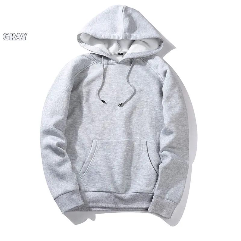 WY18 Grey Хип-хоп толстовки с капюшоном мужские флисовые толстовки Мужская одежда Повседневный Спортивный костюм пуловер военный армейский зеленый хаки Camisa Masculina - Цвет: WY18 Grey
