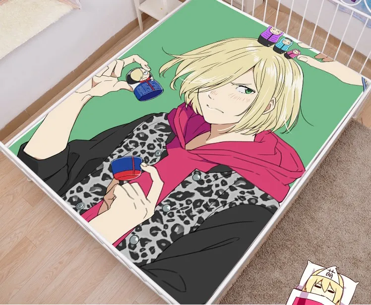 Наматрасник японского аниме с рисунком юря на льду наматрасник покрывало