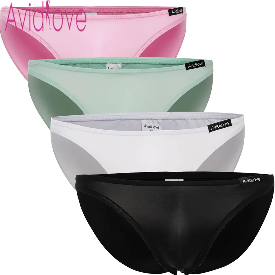 Avidlove Мужское нижнее белье сексуальные мужские трусы из ледяного шелка