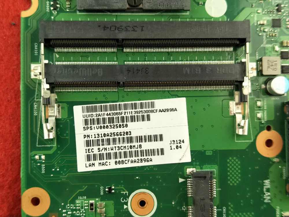 V000325050 для Toshiba Satellite C50 C55 C55T материнская плата ноутбука DB10F 6050A2566201 MB A02