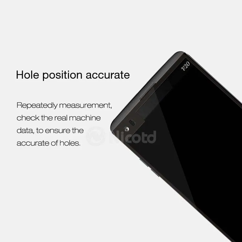 Nicotd 2 шт./лот 2.5D цветное полное покрытие закаленное стекло для LG V20