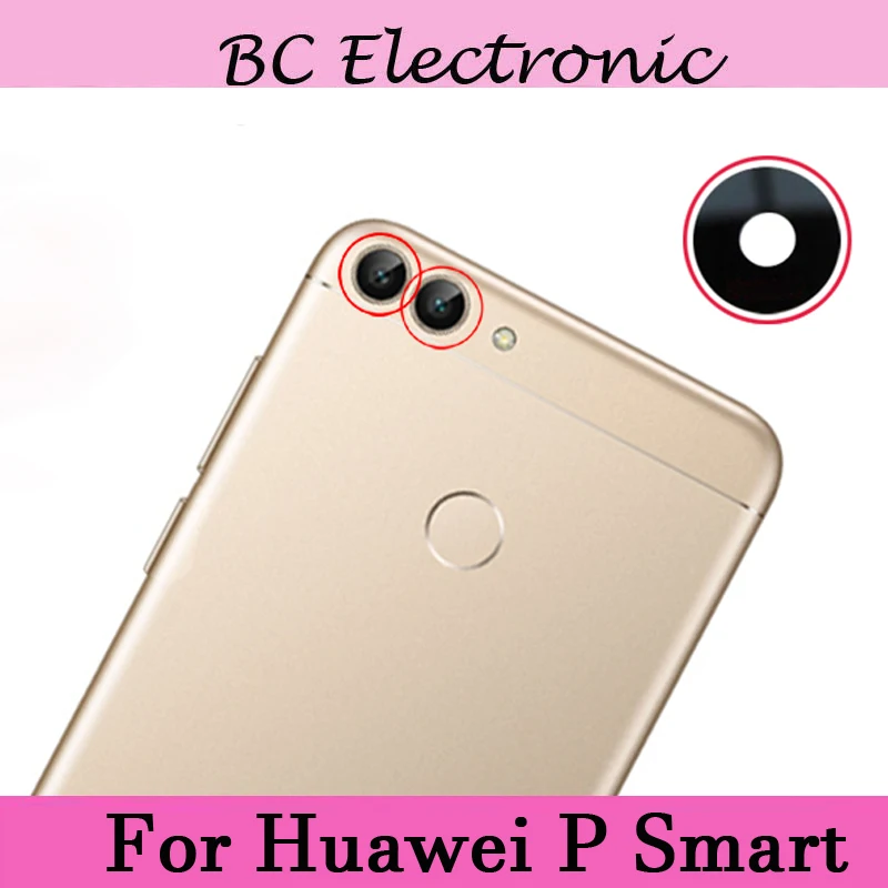 Стеклянная крышка объектива для задней камеры Huawei P Smart 2 шт. сменная рамка ремонта