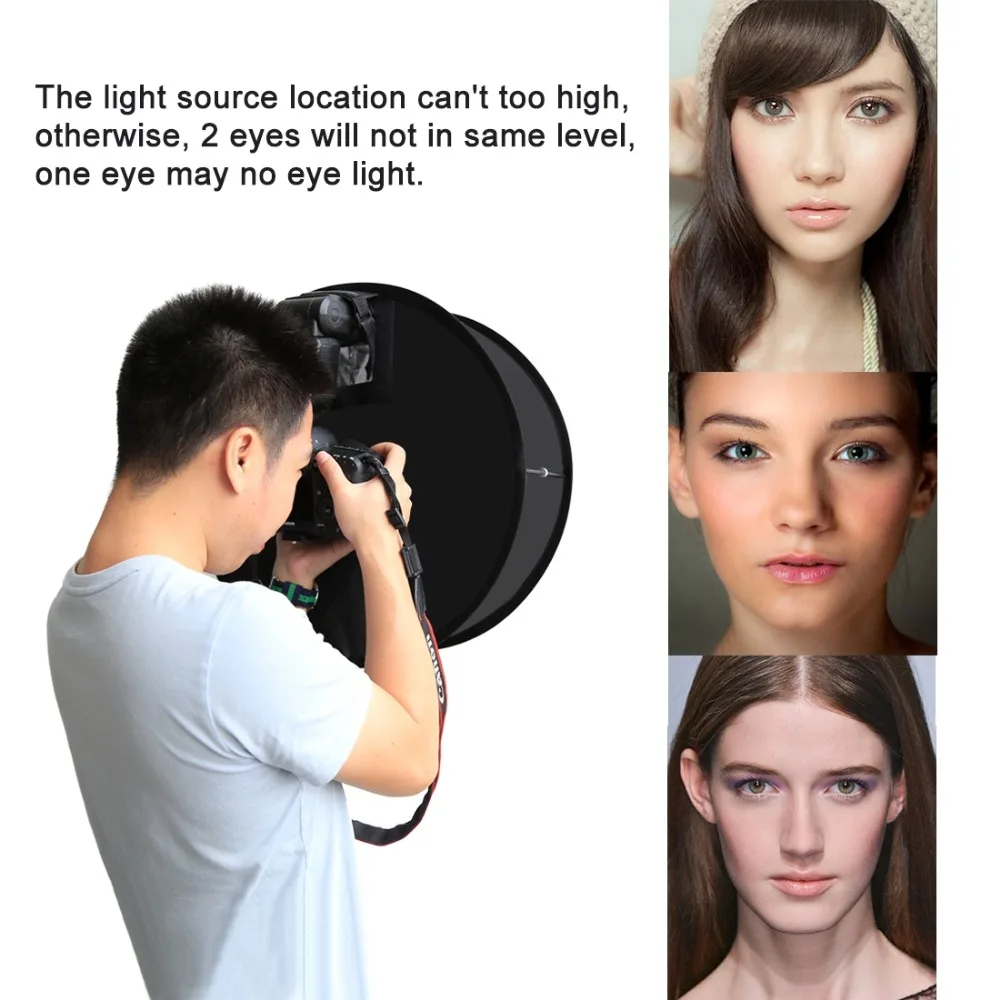45 см кольцевой софтбокс Speedlight Круглый Стиль Flash Light Shoot soфтbox складной мягкий