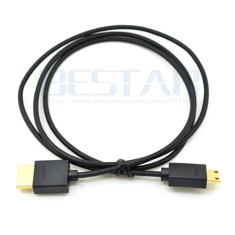1 м OD 3 0 мм супер мягкий тонкий HDMI штекер мини и Мужской кабель для Moto мобильного