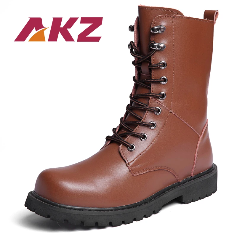 AKZ Man/теплые мужские ботинки мартинсы до середины икры на осень и зиму