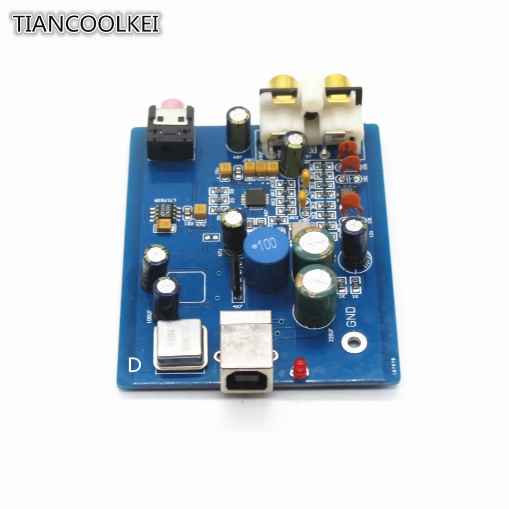 DIY аудио декодер HIFI ES9018K2M SA9023 USB DAC плата внешняя звуковая карта поддержка 24 бит