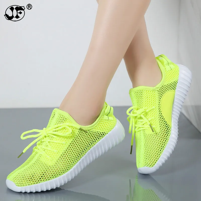 Кроссовки женские сетчатые модная повседневная обувь на плоской подошве