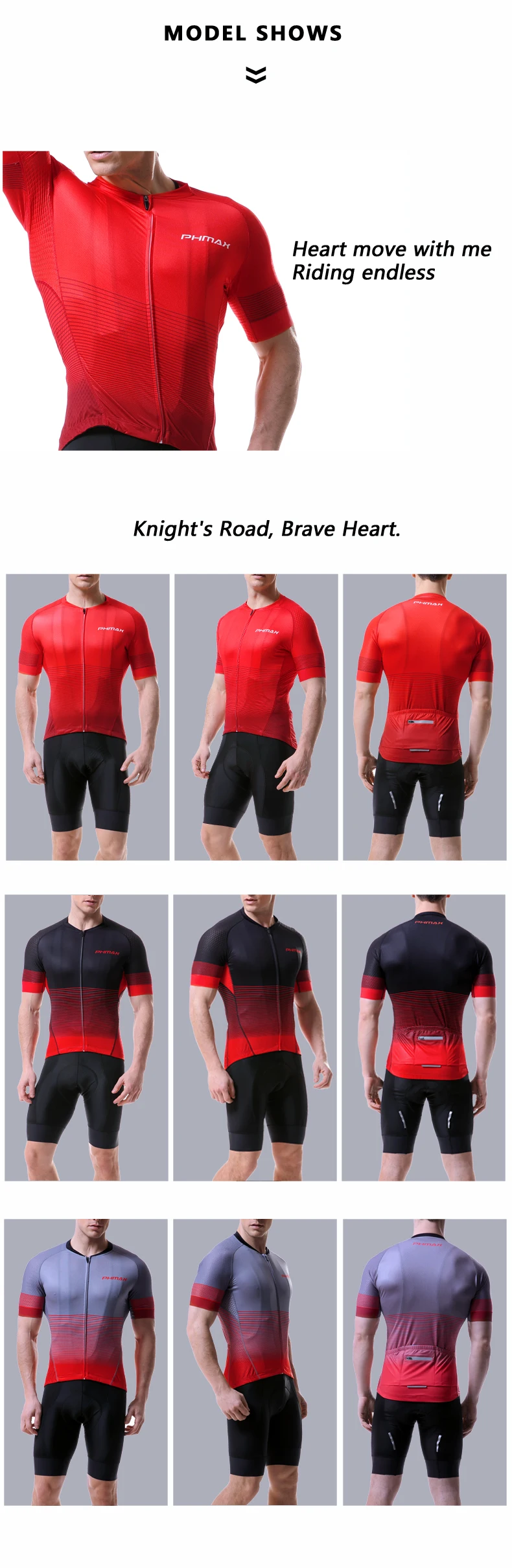 PHMAX с короткими рукавами, комплект для велоспорта, быстросохнущая MTB велосипедная одежда, летние велосипедные шорты, комплект велосипедной одежды для мужчин