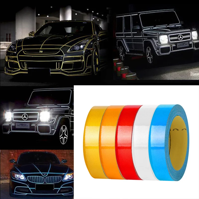 Водонепроницаемая Ночная Светоотражающая наклейка для автомобиля DIY