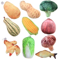 1pc 15 20cm 10 styles creative vegetables pendant plush toy stuffed soft fruit bag for kids girls adult cute gift home decor