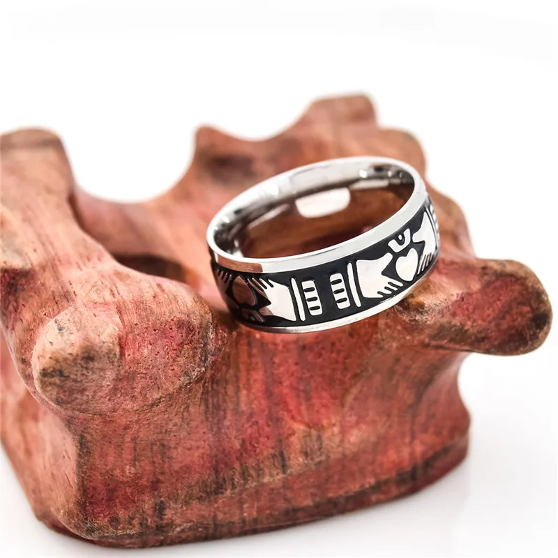 Прямая поставка обручальное кольцо с ирландской кладдагой искусственное сердце