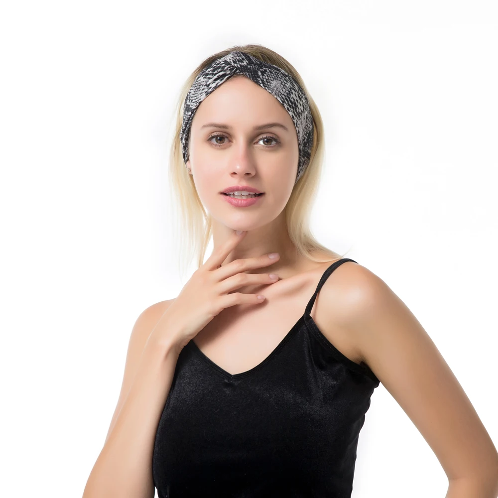 Модные эластичные женские повязки на голову в западном стиле лента для волос со