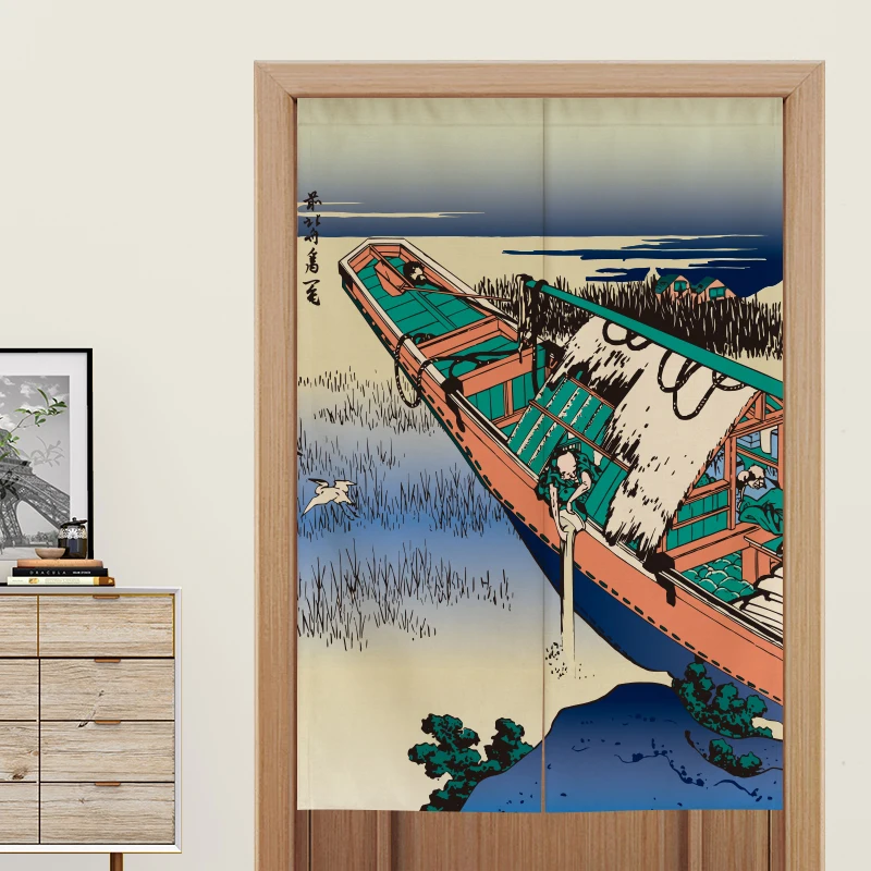 Японская дверная занавеска фэн шуй для кухни спальни ванной полузанавеска