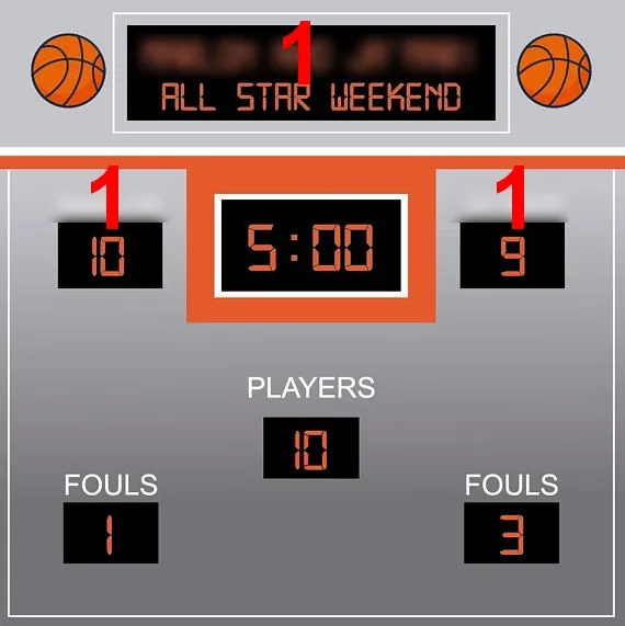 Изготовленный На Заказ Баскетбол тематические cчетное табло игра Фотофон для