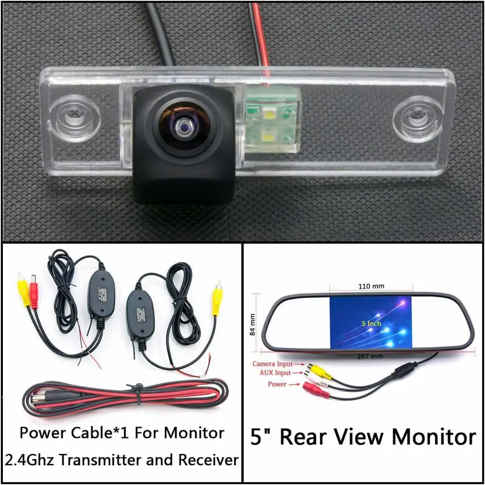 C Wireless 5 inch M 175 градусов HD резервная копия камеры заднего вида Камера для Защитные чехлы для сидений, сшитые специально для toyota corolla verso Spacio E121 4runner Previa Estima Tarago секвойи платины - Название цвета: C Wireless 5 inch M