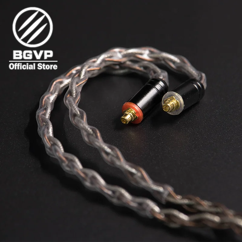 BGVP 6N OCC+ Siver Шелковый гибридный кабель 2,5 мм 3,5 мм 4,4 мм DIY кабель MMCX сменный Hifi кабель для обновления DM7