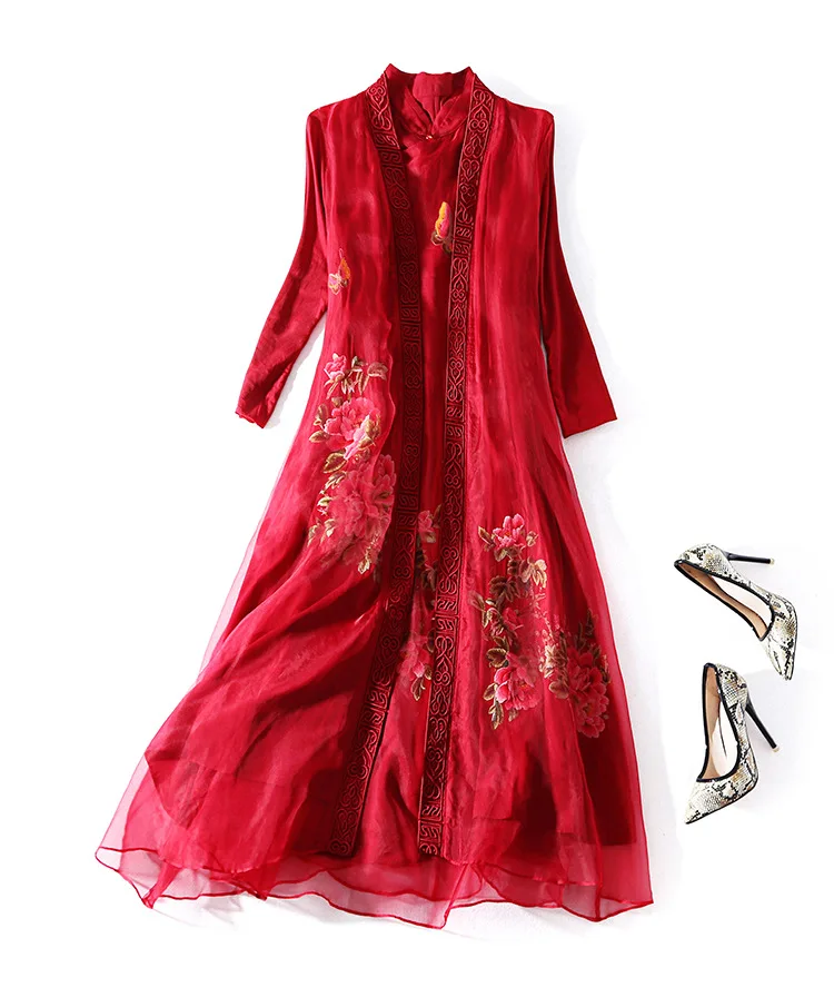

100% silk dresses Women Boho Long Maxi Dress Ladies Party Evening Floral Dresss Sundress Women Summer Beach Dresses Dresses