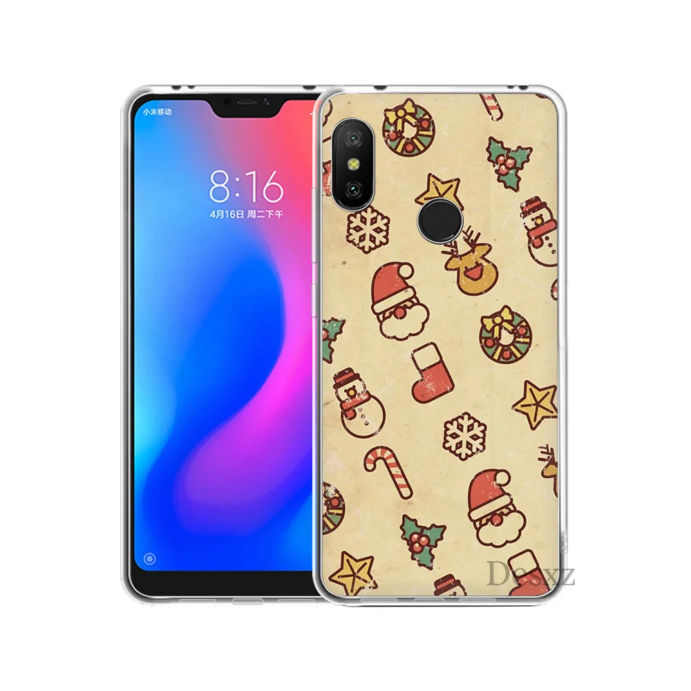 Веселый Чехол для телефона с рождественским рисунком обложка Redmi Note 3 4 4X5 Pro