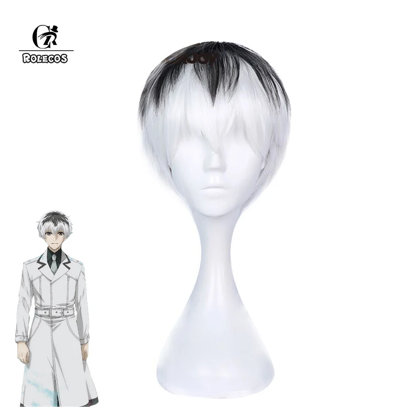 ROLECOS Аниме Косплей Токийский Гуль: re Kaneki Кен Сасаки хайсе головные уборы короткие