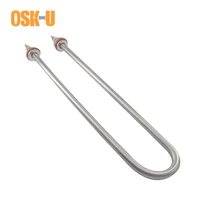 stainless steel u shaped heating tube 220v m18 thread 304sus single u type electric heating element for home appliance