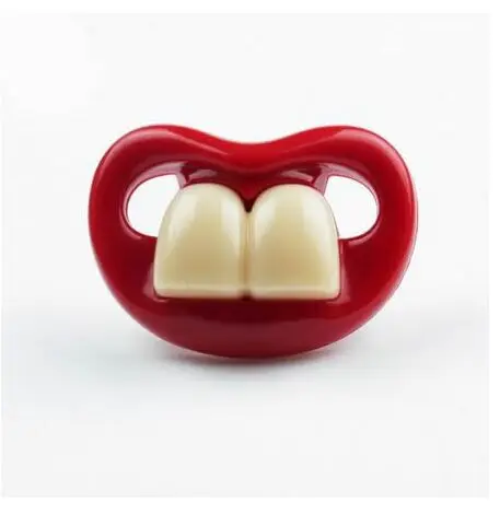 Baby Pacifier Детские пустышки для ухода за зубами, пустышки с красными поцелуями и губами, забавные силиконовые детские соски, прорезыватели, пустышки, пустышки - Цвет: Baby Pacifier